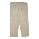 CARHARTT Mens Beige Regular Fit Cotton Blend Trousers W44 L32 Workwear Zip