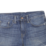 LEVI'S Womens Shorts Blue Denim Cut-Off S W30 Classic Cotton Blend