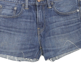 LEVI'S Womens Shorts Blue Denim Cut-Off S W30 Classic Cotton Blend