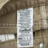 Carhartt Carpenter Trousers - 31W 30L Khaki Cotton