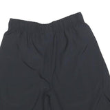 NIKE Mens Black Sports Casual Polyester Shorts S W26 Elastic Waist Activewear