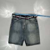 Ecko Unltd Denim Shorts - 32W 11L Gray Denim
