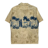 Unbranded Hawaiian Shirt - Medium Blue Cotton