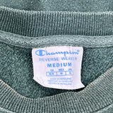 Reverse Weave Champion William & Mary Graphic Sweatshirt - Medium Green Cotton