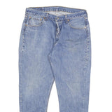 LEVI'S Mens Slim Blue Denim Light W32 L27 Jeans Button Closure