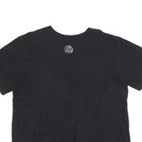 AIR JORDAN Mens Black Graphic Print XL Short Sleeve Crew Neck Cotton Blend