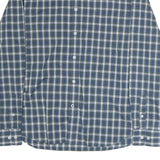 NAUTICA Mens Blue & Green Checked Cotton Shirt XL Classic Long Sleeve