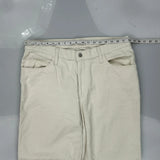 Levis Baggy Cord Trousers - 36″ Waist Cream Cotton