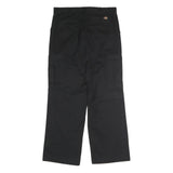 DICKIES Mens Black Polyester Blend Regular Cargo Trousers W34 L32 Workwear