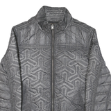 PME LEGEND Mens Grey Jacket M Polyester Blend Quilted Zip Closure Stylish