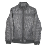 PME LEGEND Mens Grey Jacket M Polyester Blend Quilted Zip Closure Stylish