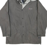 BERGHAUS Womens Grey Outdoor Jacket M Polyester Blend Zip Hooded Plain