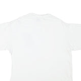 DISNEY Mens White Graphic T-Shirt L Short Sleeve Crew Neck Cotton Blend