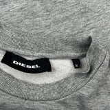 Diesel Spellout Sweatshirt - Medium Gray Cotton