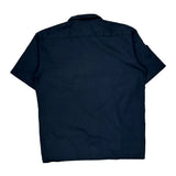 Dickies Short Sleeve Shirt - XL Navy Polyester