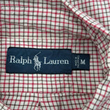 Ralph Lauren Checked Shirt - Medium Red Cotton