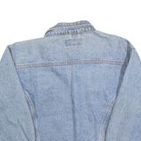 OUTLINE Womens Blue Denim Jacket M Cotton Button Closure Classic Fit Casual