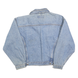 OUTLINE Womens Blue Denim Jacket M Cotton Button Closure Classic Fit Casual