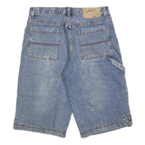 Mens Blue Denim Cargo Cotton Blend Shorts M W32 Casual Workwear Pockets