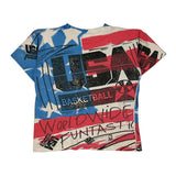 USA Basketball Magic Johnson Single Stitch T-Shirt - Medium Multicoloured Cotton