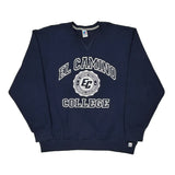 El Camino College Russell Athletic College Sweatshirt - 2XL Navy Cotton Blend