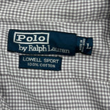 Polo By Ralph Lauren Checked Shirt - Large Gray Cotton