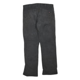 DICKIES Mens Cotton Blend Black Regular Fit Straight Leg Trousers W34 L30
