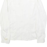 G-STAR Womens White Cotton Blend Shirt M Casual Button-Up Lightweight Summer