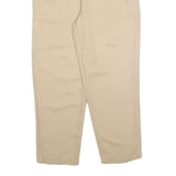 CHICOREE Womens Beige Regular Fit Drawstring Trousers W26 L25 Casual Lightweight