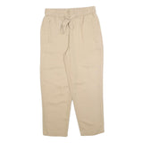 CHICOREE Womens Beige Regular Fit Drawstring Trousers W26 L25 Casual Lightweight