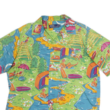 POLO RALPH LAUREN Mens Green Relaxed Shirt XL Cotton Summer Print Casual