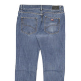 DICKIES Mens Blue Denim Regular Straight Cotton Blend Medium W36 L32 Casual