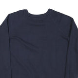 CHAMPION Mens Blue Navy Crew Neck S Cotton Blend Pullover Sweatshirt Logo