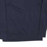 CHAMPION Mens Blue Navy Crew Neck S Cotton Blend Pullover Sweatshirt Logo