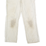 CARHARTT Womens Cotton Blend Beige Regular Fit Straight Trousers W30 L28