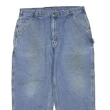 CARHARTT Mens Regular Fit Straight Blue Denim Jeans W40 L27 Workwear Casual