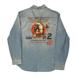 Wild West Show Polo By Ralph Lauren Graphic Denim Shirt - XL Light Wash Denim