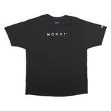 CHAMPION Mens Black Cotton Graphic T-Shirt 2XL Short Sleeve Crew Neck Magic