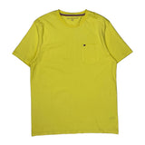 Tommy Hilfiger T-Shirt - Medium Yellow Cotton