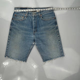 Levis Denim Shorts - 30W 10L Blue Denim