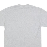 GILDAN Mens Grey Yellow San Lorenzo High School Grizzlies Graphic T-Shirt M