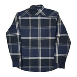 Levis Checked Flannel Shirt - XL Gray Cotton