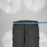 Dickies Carpenter Trousers - 36W 31L Grey Cotton Blend