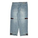 Francois Girbaud Cargo Trousers - 41W 22L Light Wash Denim