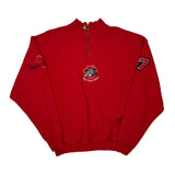 Walt Disney World 25 Years Mickey Inc Graphic Long Sleeve T-Shirt - Medium Red Cotton