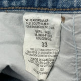 Wrangler Cargo Shorts - 33W 9L Blue Cotton