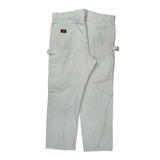 Dickies Carpenter Trousers - 36W 31L White Cotton