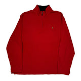 Polo By Ralph Lauren 1/4 Zip - XL Red Cotton