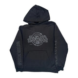 Lake Of The Ozarks Harley Davidson Graphic Hoodie - Medium Black Cotton Blend