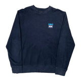 Helly Hansen Sweatshirt - Medium Navy Cotton